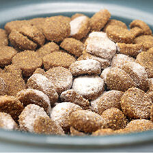 pet food with supplements sprinkled on top